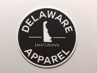 Delaware Apparel Logo/Sticker (4”x4” Circle)